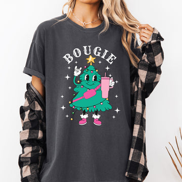 Bougie Christmas Tree, Santa, Winter, Snow, Xmas Tshirt Comfort Colors T-Shirt