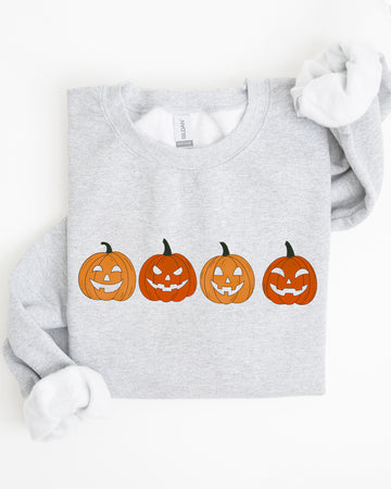 Cute Mini Pumpkins, Halloween, Retro, Fall, Autumn, Jack-o-lanterns Sweatshirt