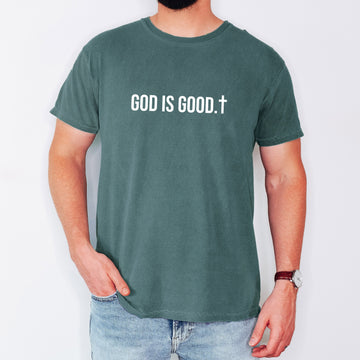 God Is Good, Minimalist, Faith, Jesus, Christian, Religious, Faith, Gospel Tshirt Comfort Colors T-Shirt