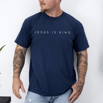 Jesus Is King, Minimalist, Religious, Faith, Gospel, Christian Tshirt Comfort Colors T-Shirt
