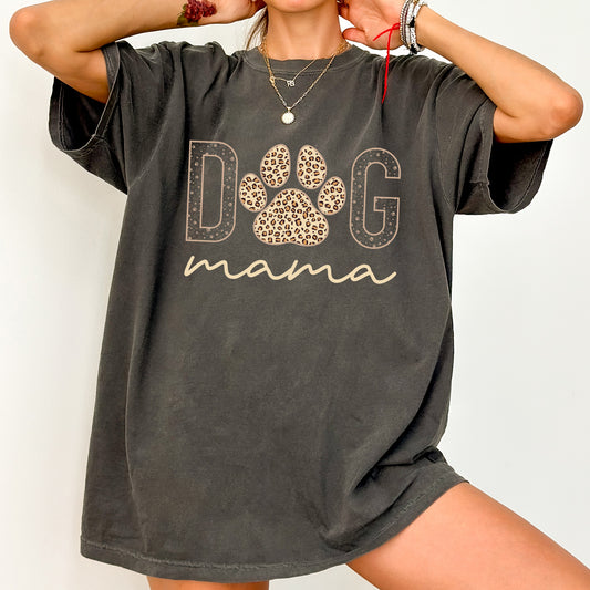 Dog Mama, Retro, Vintage Comfort Colors Tshirt