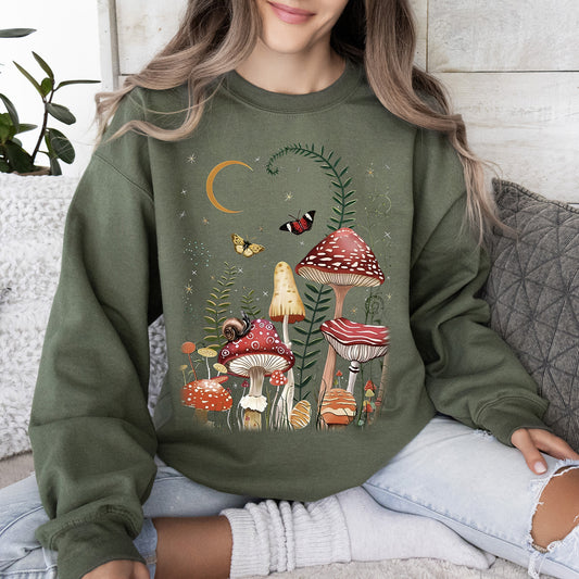 Mystical Mushroom Forest Sweatshirt