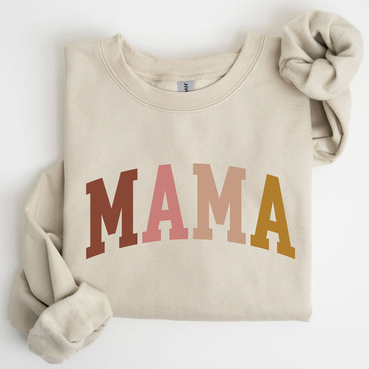 Retro Mama Collegiate, Mom, Mother's Day Gift Sweatshirt