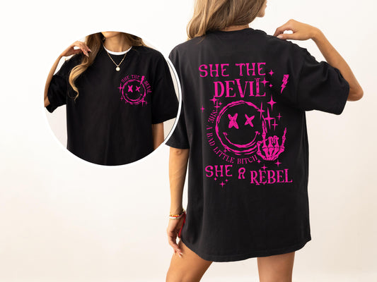 She The Devil, She A Rebel, Song, Hip Hop, Rap, Concert, Tshirt