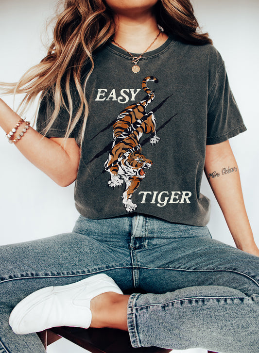 Easy Tiger Sassy WH Retro Comfort Colors Tshirt