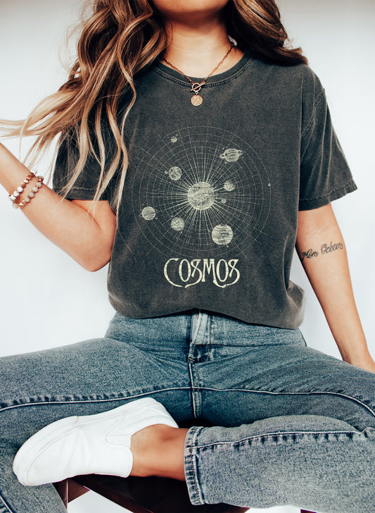 Cosmos and Planets Celestial Comfort Colors Tshirt