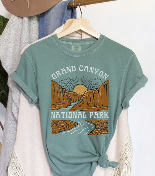 Grand Canyon National Park Retro Comfort Colors Tshirt