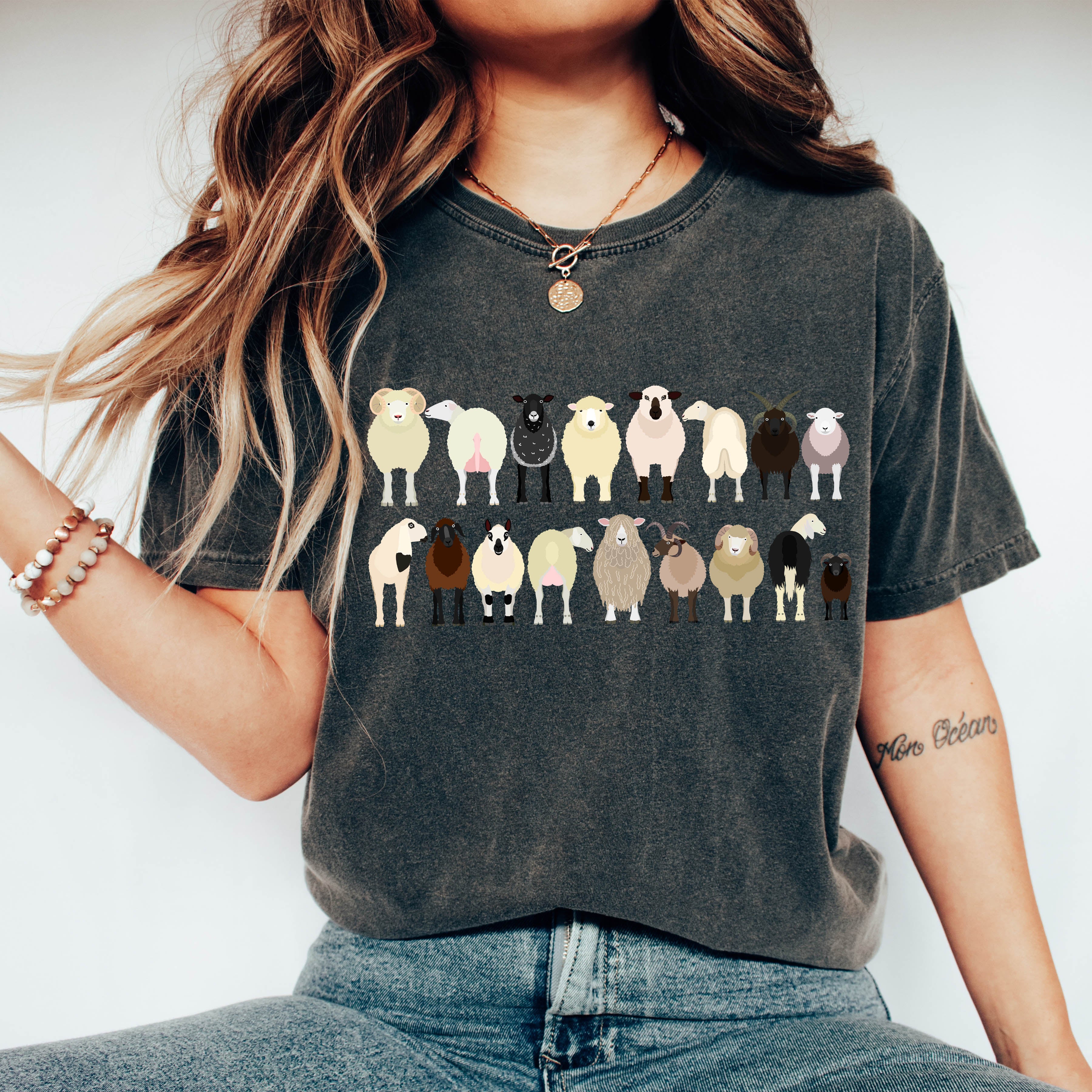 Sheep Lovers Comfort Color Tees, Farm Animal Shirts | Refinery