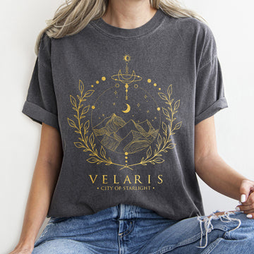 ACOTAR Velaris, City of Starlight Boho T-shirt