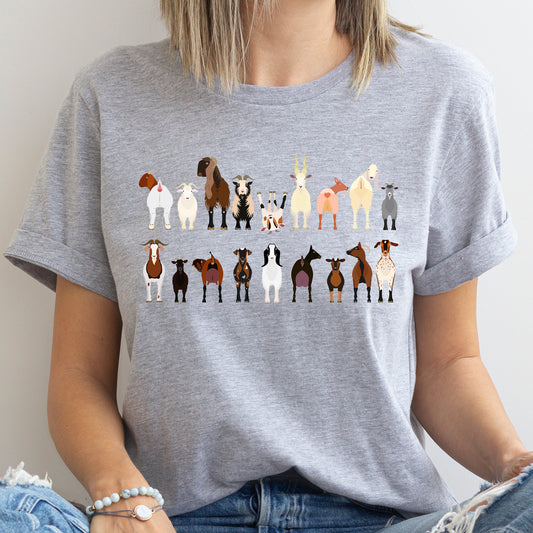 Goat Lovers Super Soft Tees, Farm Animal Shirts, Illustration, Breeds