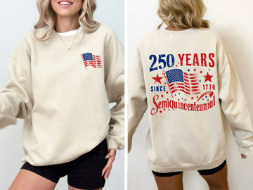 250 Years, Patriotic, America, Semi-quincentennial, USA Sweatshirt