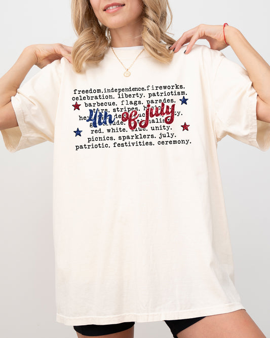 4th of July, America, USA, Retro, Patriotic, Independence Day, Fourth of July Tshirt