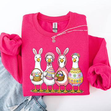 Adorable Easter Geese, Rabbits, Bunnies, Bunny Sweatshirt