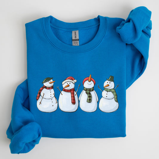 Adorable Snowman, Christmas, Winter, Santa, Xmas Sweatshirt