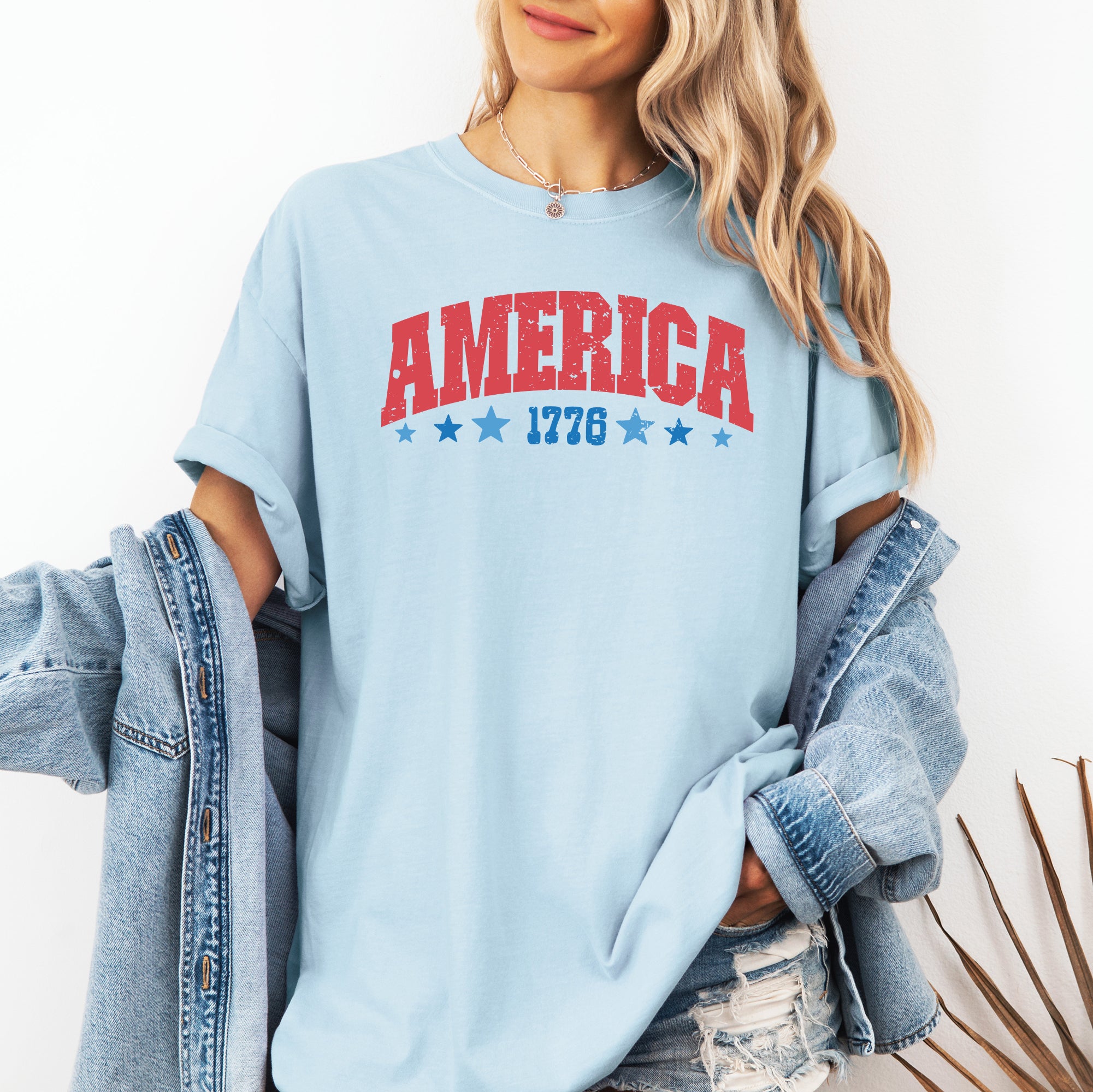 America, 1776, Varsity Patriotic Tshirt | Refinery Number One
