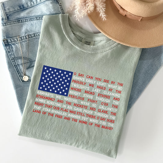 American Flag, Anthem, Patriotic, 4th of July Tshirt