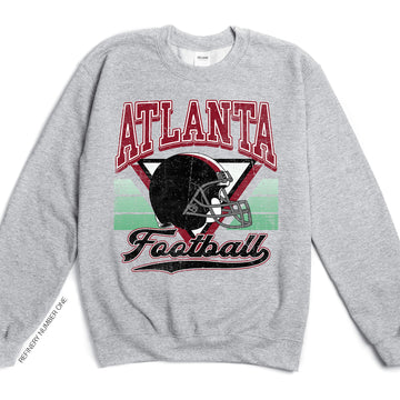 Atlanta Football Vintage Game Day Two-Sided Reversible Graphic Charm Edition Sweatshirt