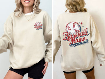 Baseball Mama, Patriotic, America, USA, Sports Sweatshirt