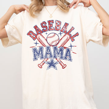 Baseball Mama, Sport, Mother's Day, Mom Life Comfort Colors T-Shirt