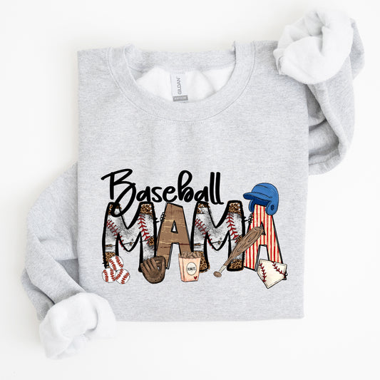 Baseball Mama, Sports, Mother's Day Sweatshirt