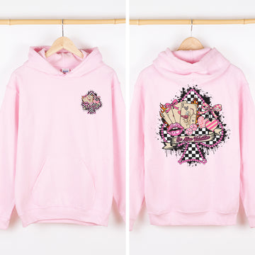 Be My Valentine, Grungy Retro, Valentine's Day, Love, Cupid Hooded Sweatshirt