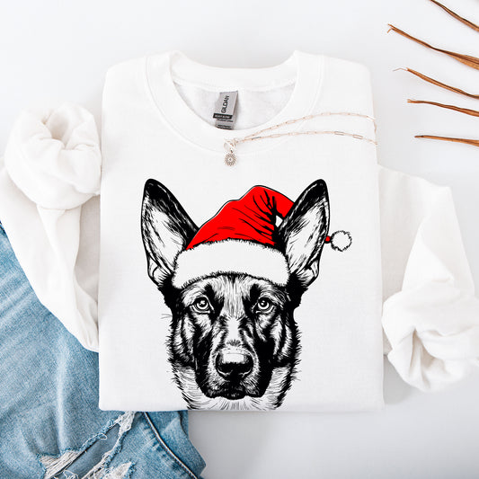 Belgian Malinois, Santa, Dog, Christmas, Dog Lover, Pet Sweatshirt