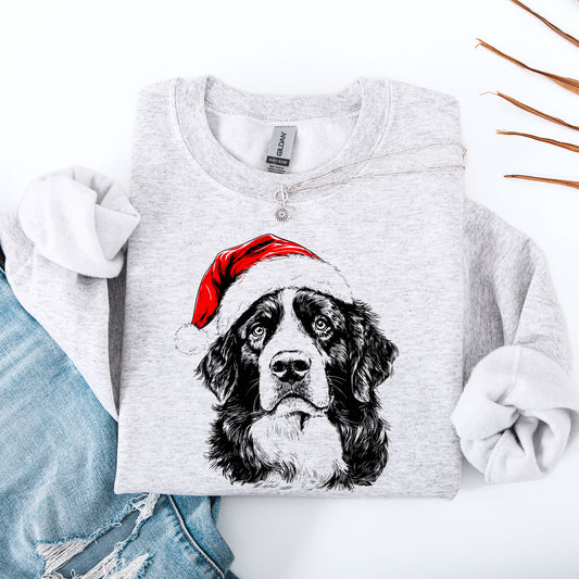 Bernese Mountain, Santa, Dog, Christmas, Dog Lover, Pet Sweatshirt