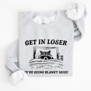 Blanky Mode, Raccoon, Meme, Aesthetic, Funny Sweatshirt