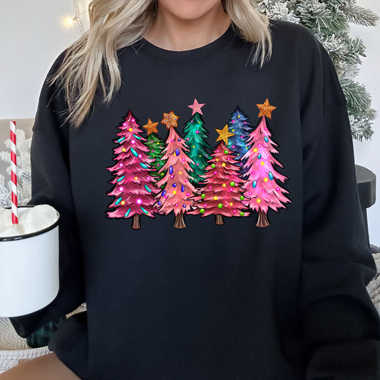 Bright Christmas Trees Sweatshirt