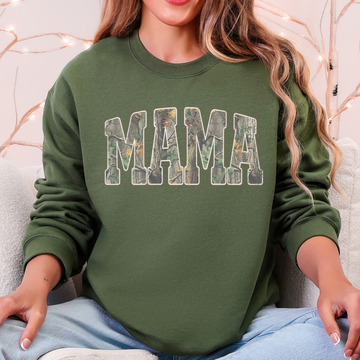 Mama, Camouflage, Mother's Day, Camo, Mom Gift, Hunting, Outdoors Sweatshirt