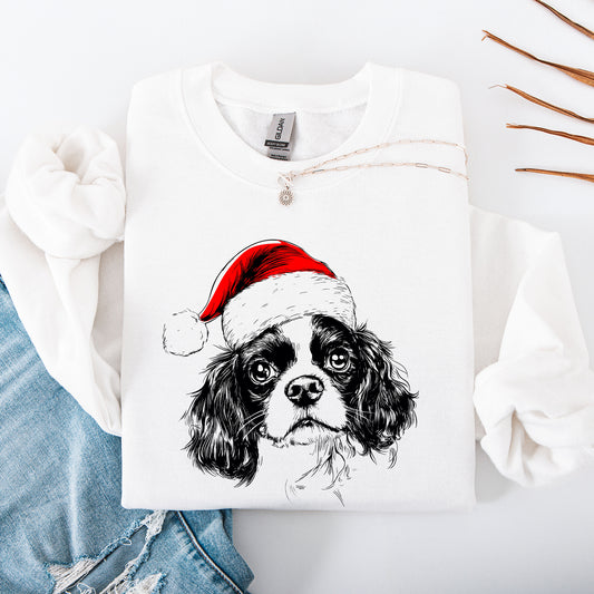 Cavalier King Charles, Santa, Dog, Christmas, Dog Lover, Pet Sweatshirt