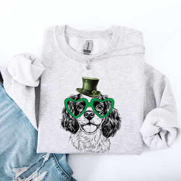 Cavalier, Adorable Dog, St Patrick's Day, Lucky, Irish Sweatshirt