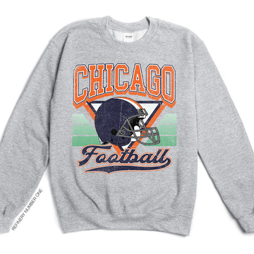 Chicago Football Vintage Two-Faced Reversible Game Day Sports Concourse-Ready Fan Favorite Edition Sweatshirt