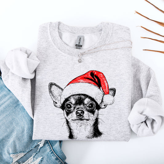 Chihuahua, Santa, Dog, Christmas, Dog Lover, Pet Sweatshirt