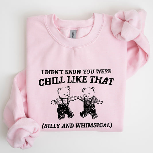 Chill Bears, Meme, Aesthetic, Funny Sweatshirt