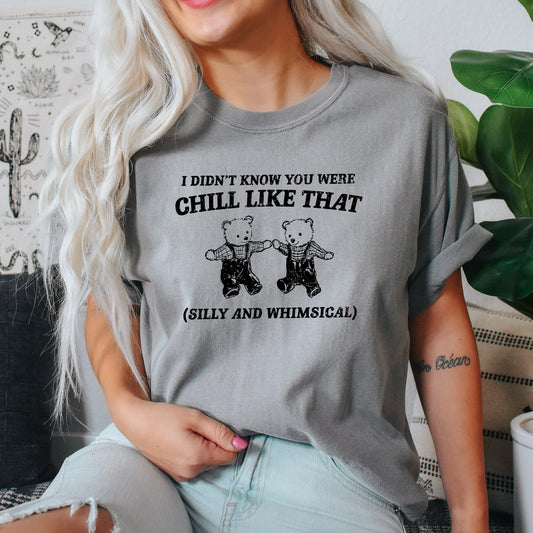 Chill Bears, Meme, Aesthetic, Funny, Comfort Colors Tshirt