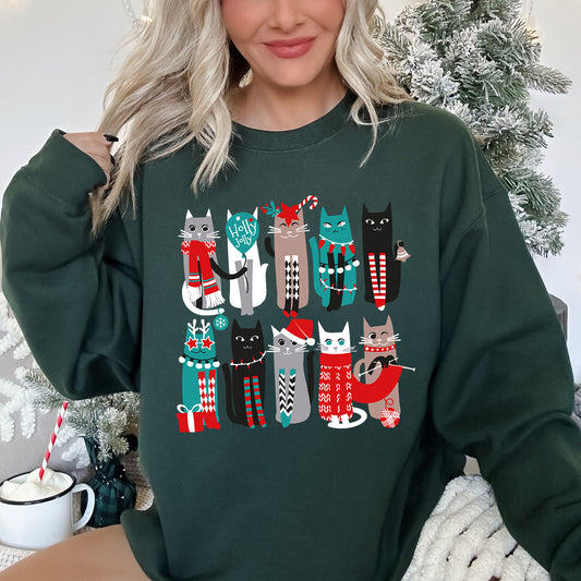 Christmas Cats Cute Sweatshirt