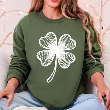 Classic Shamrock, Vintage, St. Patrick's Day Sweatshirt