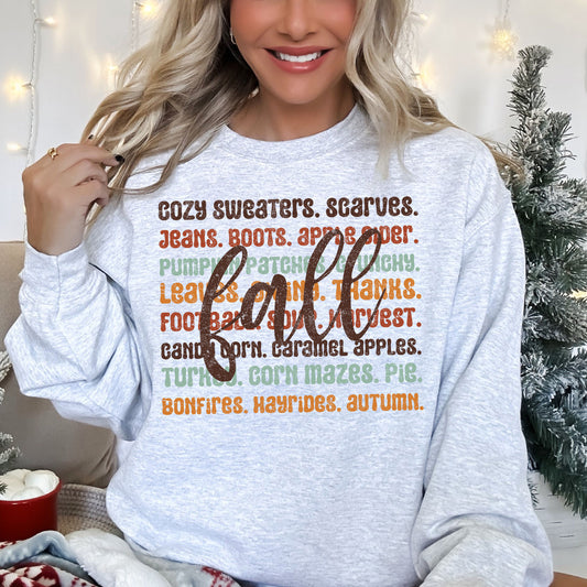 Colorful Fall Quote, Autumn, Hayride, Leaves, Caramel Sweatshirt