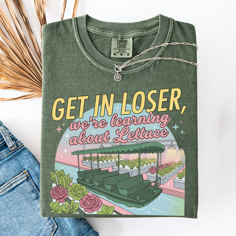 Comfort Colors Get In Loser Magical Journey Shirt, Playful Future Land Graphic Tee, Aesthetic Retro Theme Park Trip TShirt, Trendy Oversized Family Vacation Design, Premium Garment Dyed Adventure Gift Tee