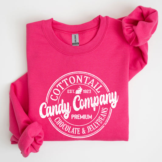 Cottontail Candy Company, Retro Sign, Easter Sweatshirt