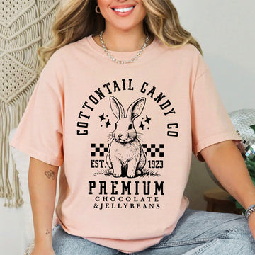Cottontail Candy, Easter, Bunny, Jesus, Rabbit, Holiday Tshirt Comfort Colors T-Shirt