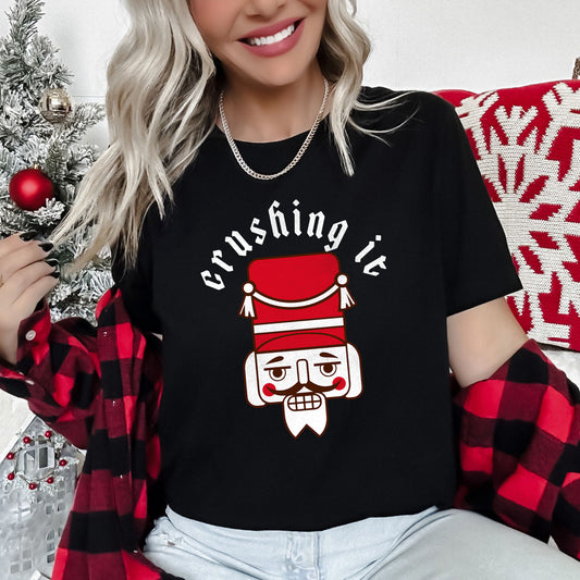 Crushing It, Nutcracker, Retro, Christmas Super Soft Tees