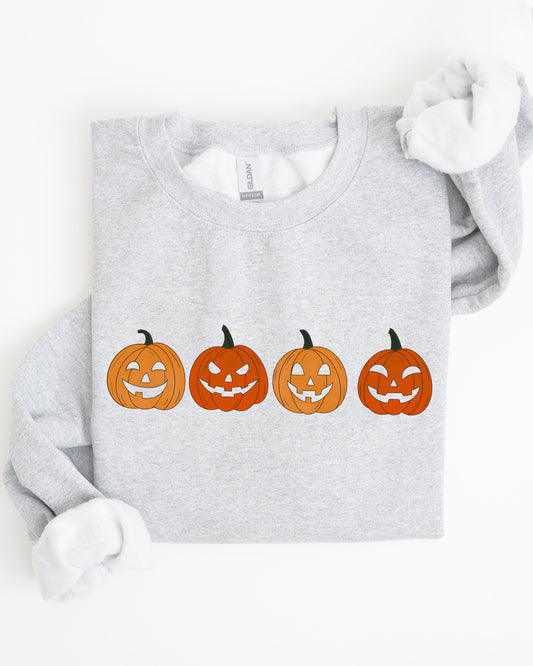 Cute Mini Pumpkins, Halloween, Retro, Fall, Autumn, Jack-o-lanterns Sweatshirt