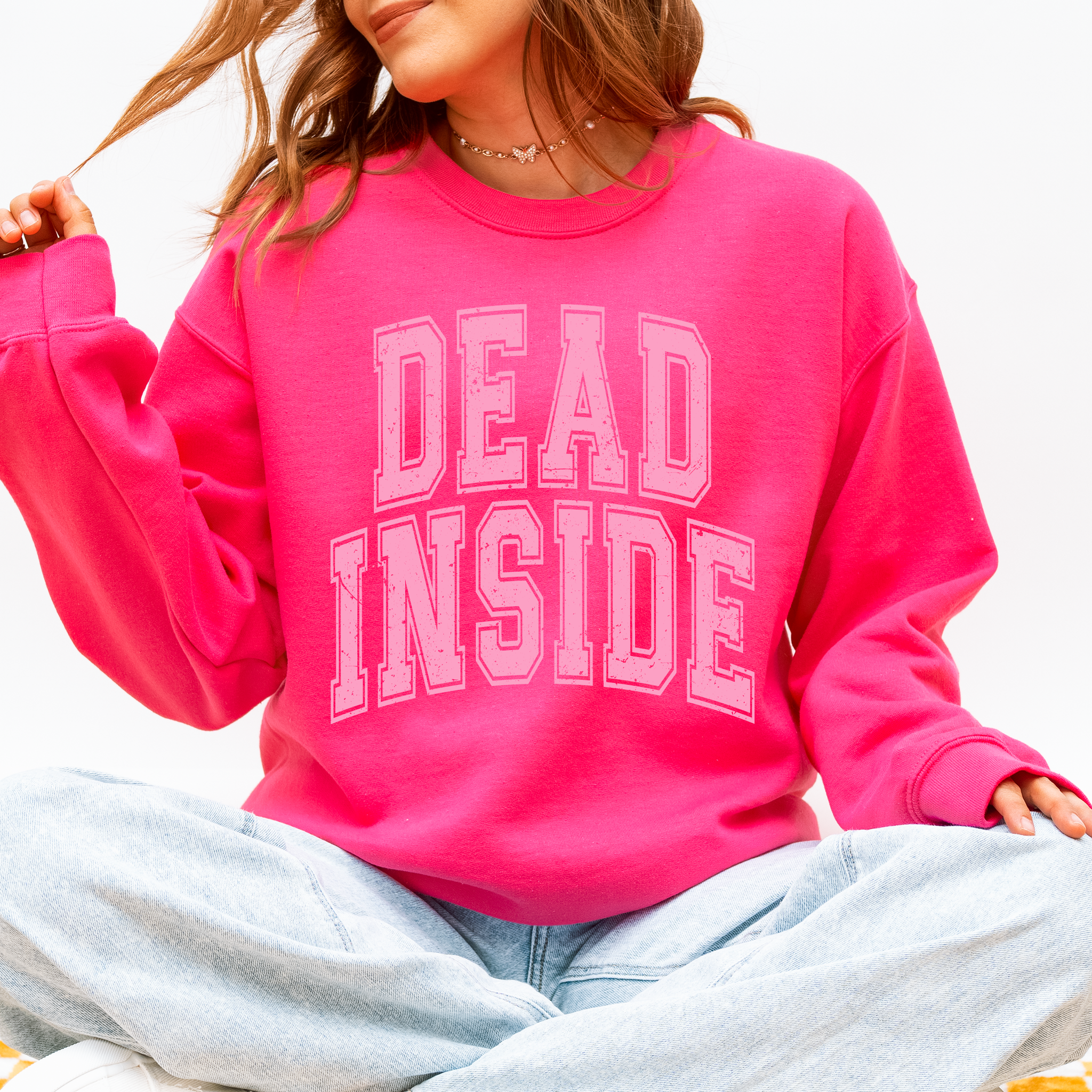 Dead Inside, Mood, Halloween, Vibes Sweatshirt