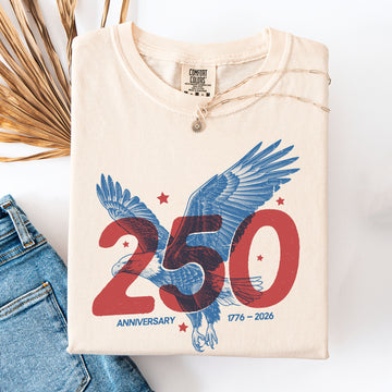 Eagle, Patriotic, 250 Years, 4th of July, America Comfort Colors T-Shirt