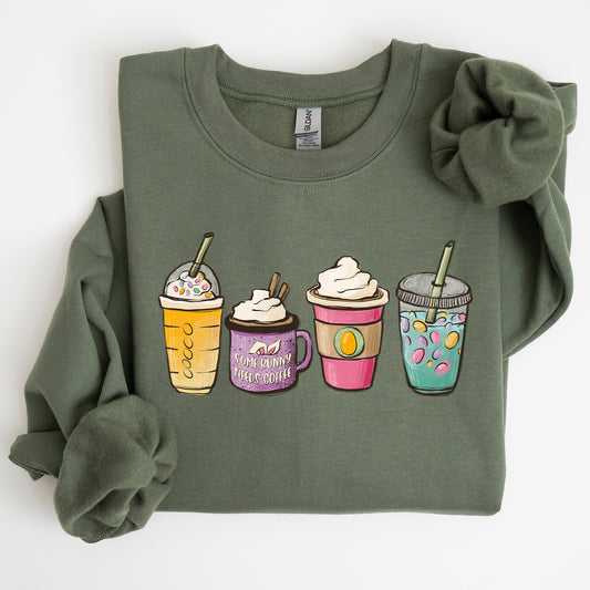 Easter, Coffee Lovers, Coffee Drinks Sweatshirt