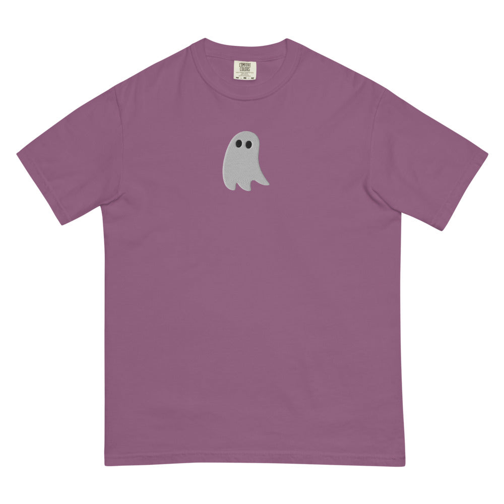 Cute Ghost graphic on Comfort Colors 1717 in Berry