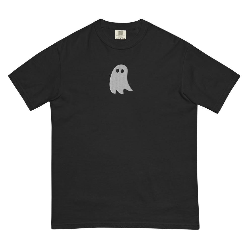 Cute Ghost graphic on Comfort Colors 1717 in Black