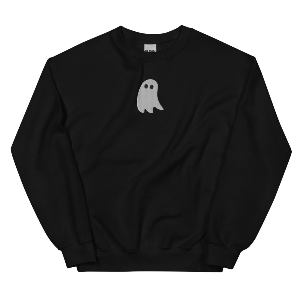 Cute Ghost graphic on Gildan 18000 in Black